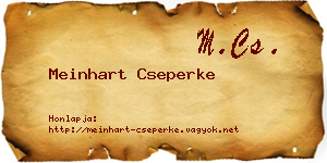 Meinhart Cseperke névjegykártya